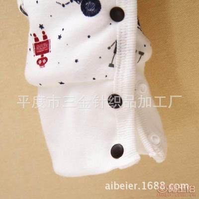 【kookoohouse/咕咕屋廠家直銷2015秋冬新款兒童加厚爬服卡通滿印花開(kāi)扣嬰兒連體衣】平度市三金針織品加工廠 - 產(chǎn)品庫(kù)
